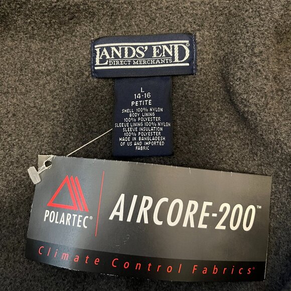 NWT Lands End Squall Polartec 200 Jacket LP Large Petite 14P 16P Sandstone - Picture 2 of 7